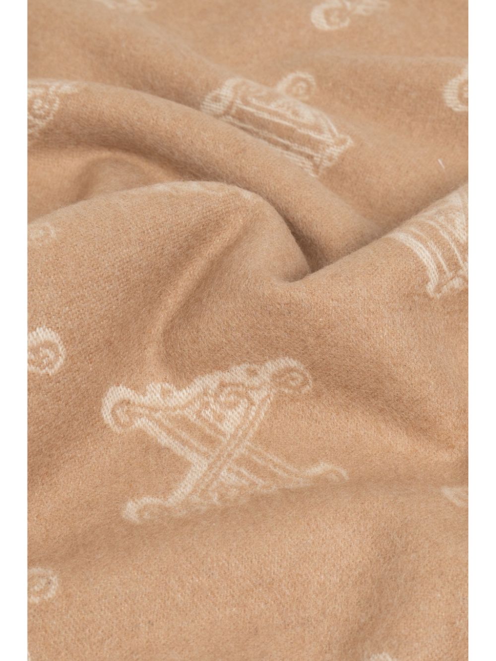 Max Mara embroidered logo pattern scarf Women