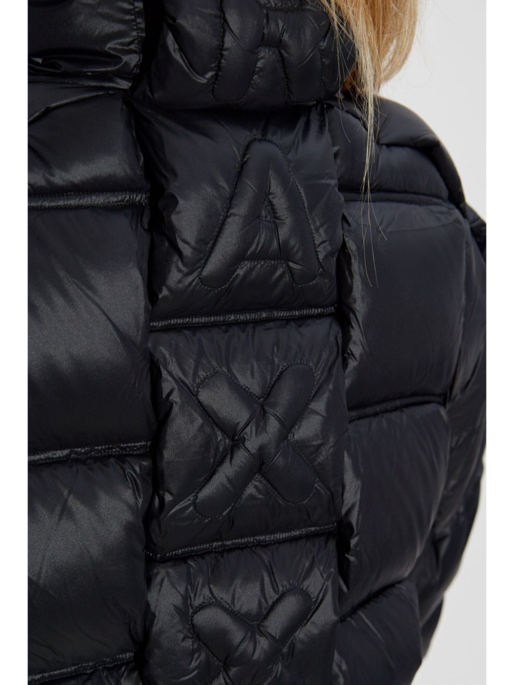 Shop Raxxy Panelled Puffer Jacket In Black