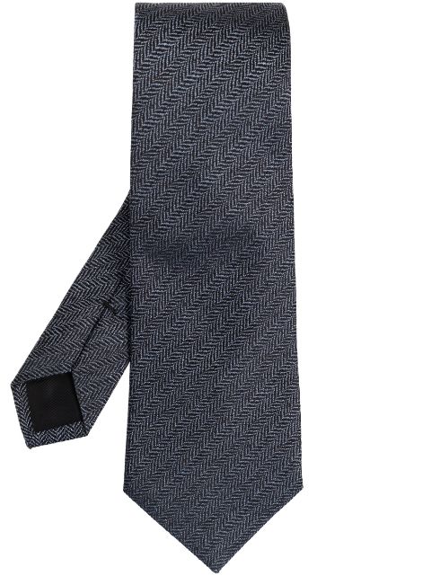 Lanvin herringbone pattern tie Men