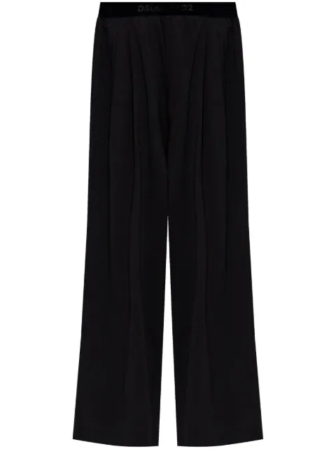 DSQUARED2 cotton straight-leg trousers Women