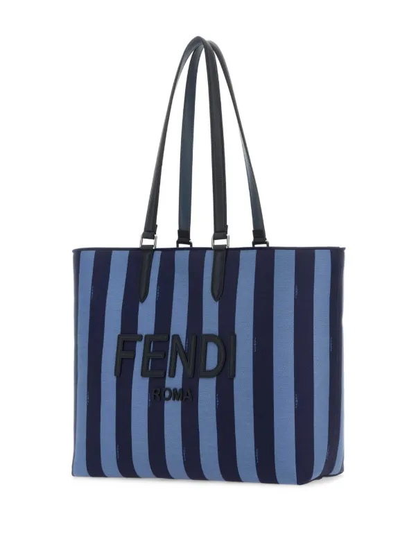 FENDI手提げバッグ FENDI Pequin Jacquard Tote Bag | Blue | FARFETCH
