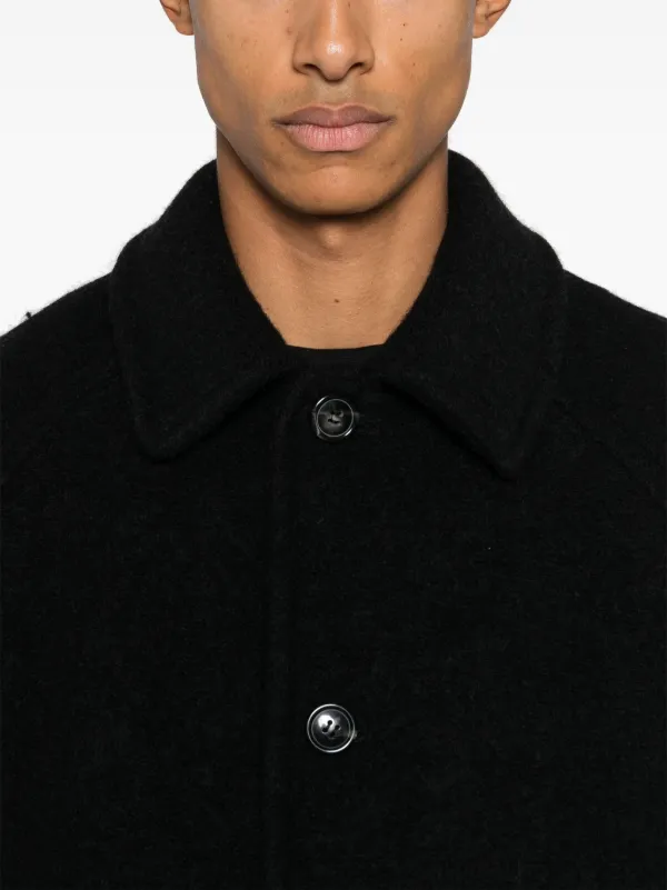A.P.C. gaston 黒 ウールコート チェスターコート black ユニクロ公式 | ウールブレンドチェスターコート（ヘリンボーン）