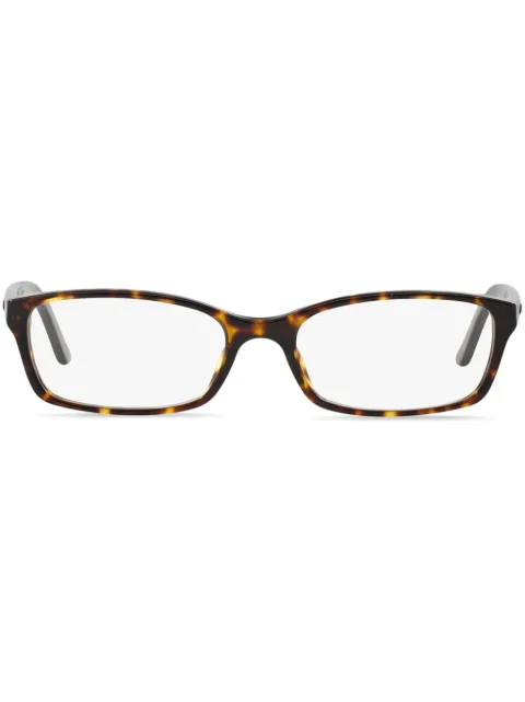 Burberry Eyewear logo-plaque rectangle-frame glasses