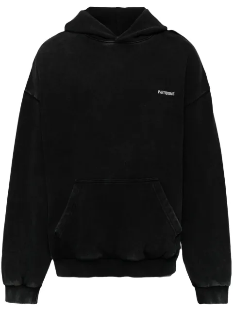 We11done washed logo hoodie