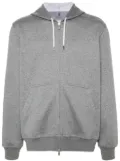 Brunello Cucinelli jersey hoodie - Grey