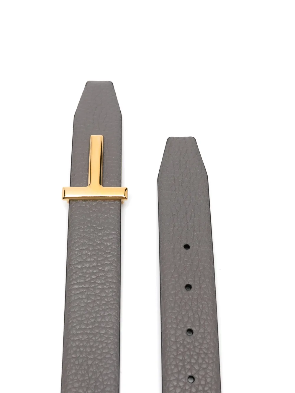 TOM FORD Riem met logoplakkaat - Grijs
