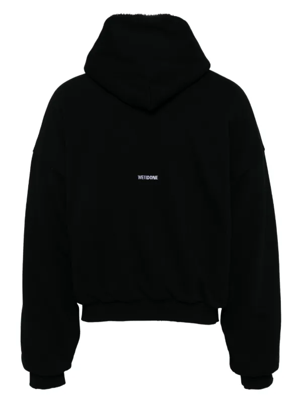 We11done Reversible Hoodie Black FARFETCH UK