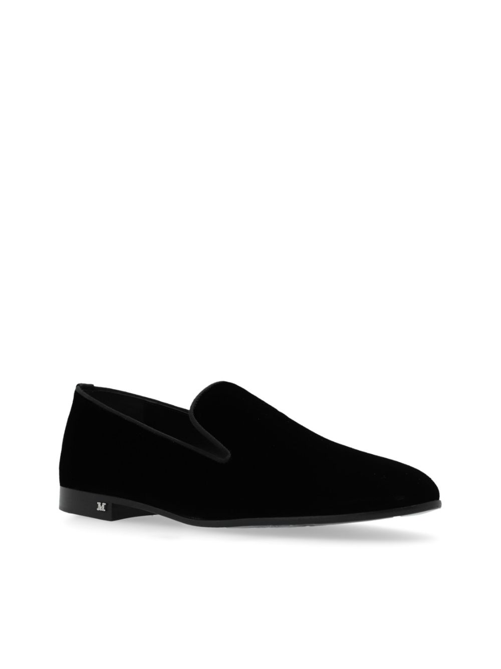 Max Mara Fluwelen loafers Zwart