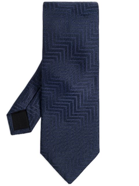 Lanvin check pattern pointed tie Men