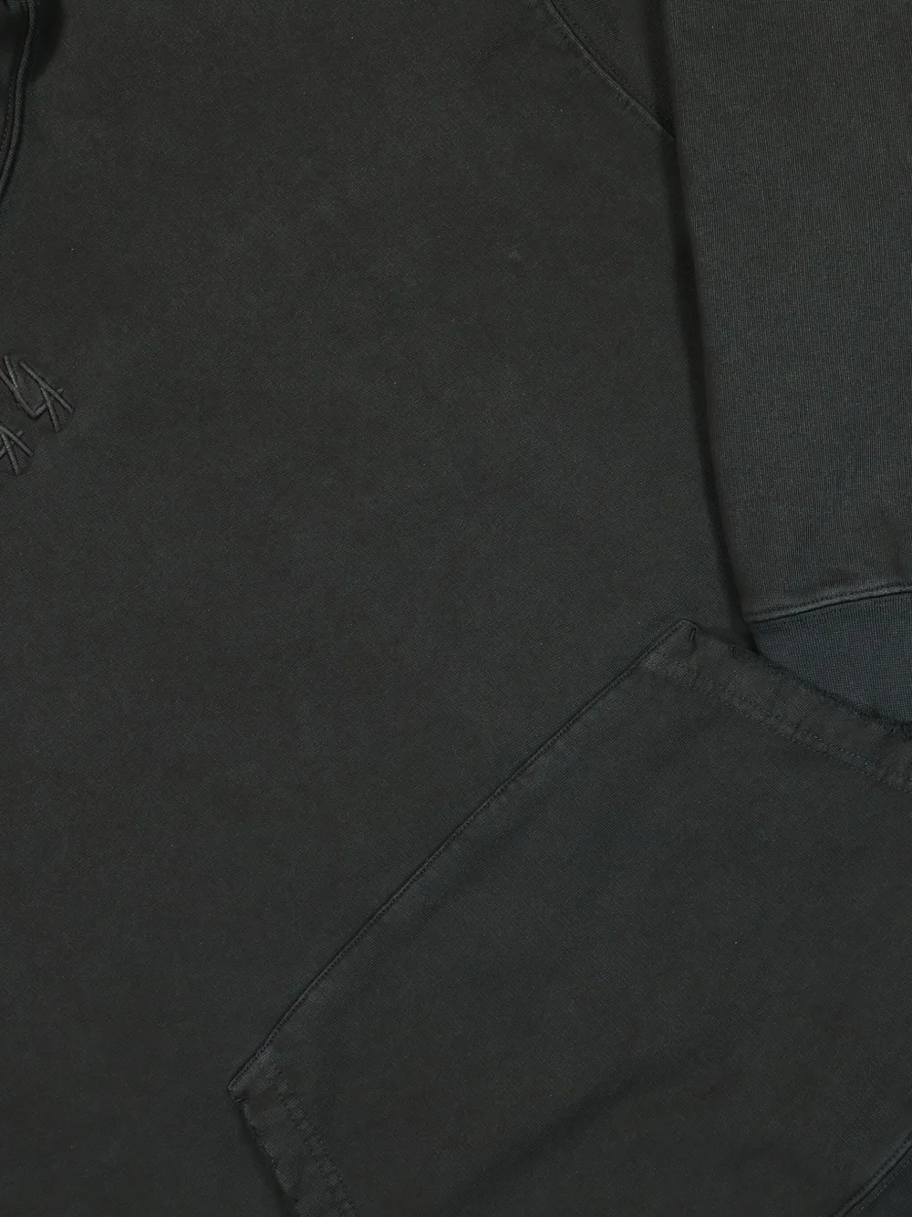 44 LABEL GROUP Hoodie met logoprint op de achterkant Zwart