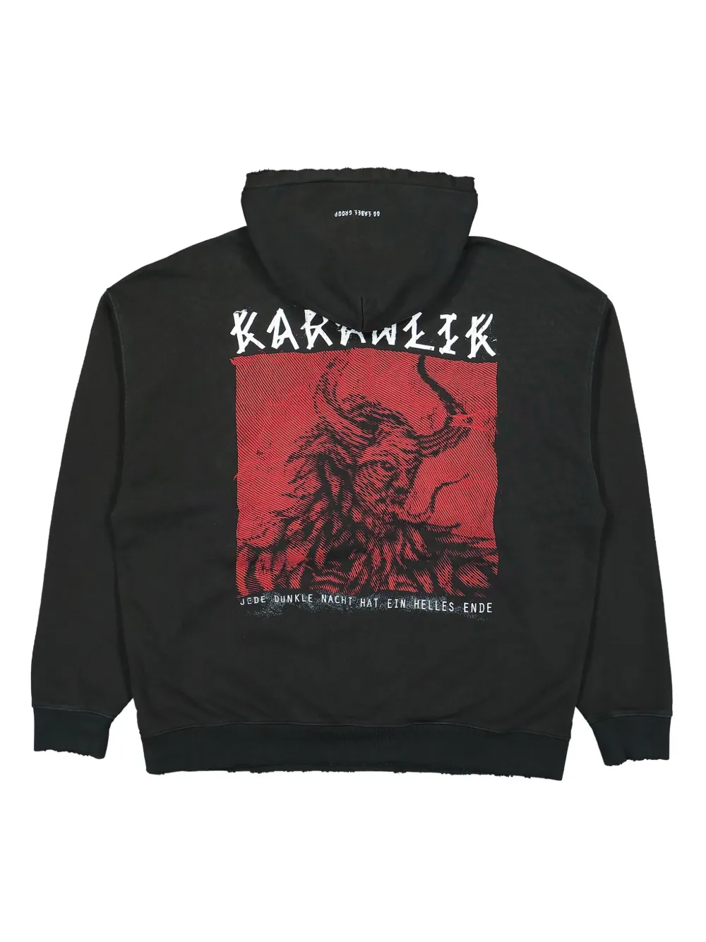 44 LABEL GROUP rear-logo-print hoodie | Hoodies | Image 2