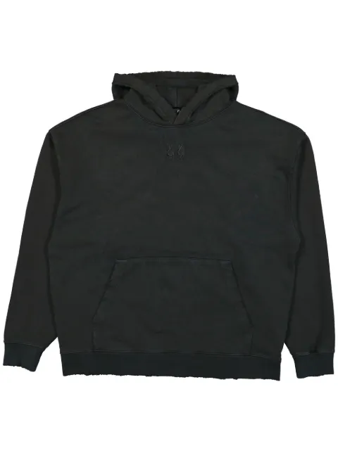 44 LABEL GROUP rear-logo-print hoodie 