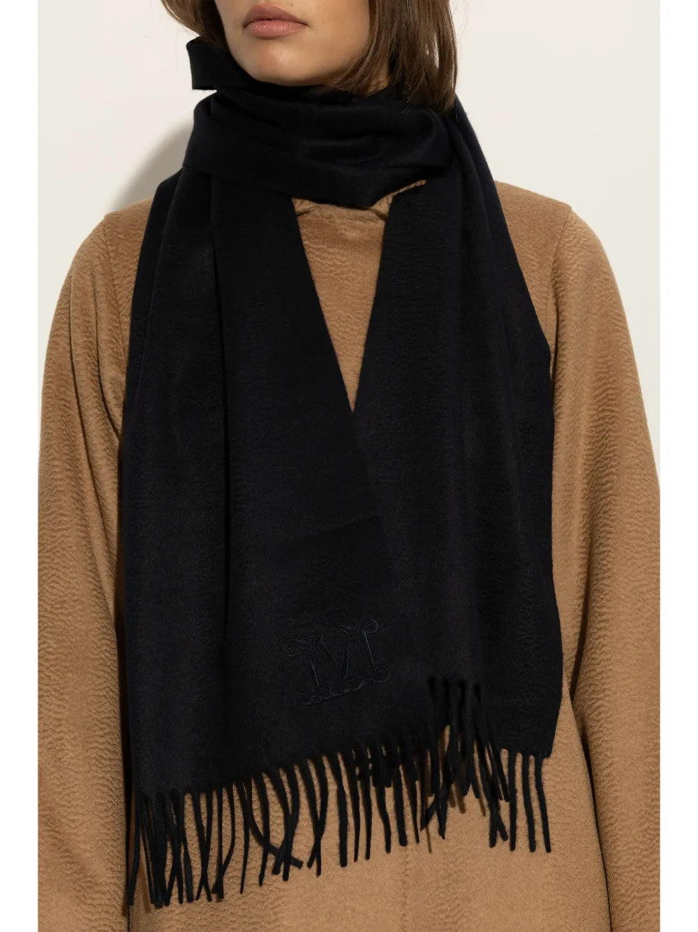 Max Mara Kasjmier sjaal - Zwart