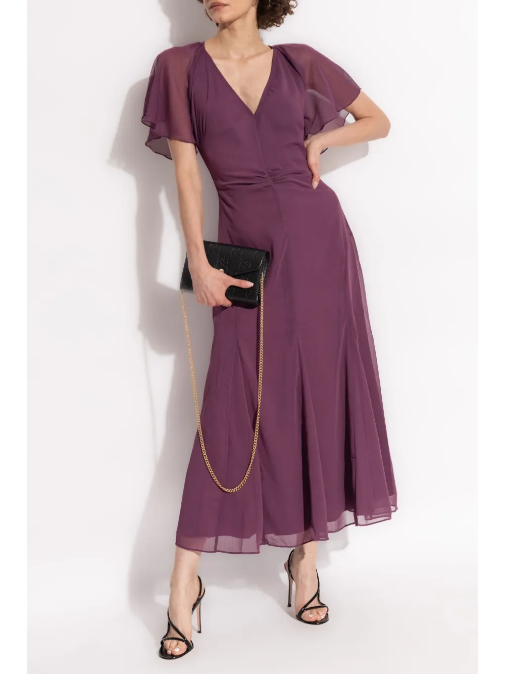 Affordable ROTATE BIRGER CHRISTENSEN flutter-sleeve recycled polyester dress Women