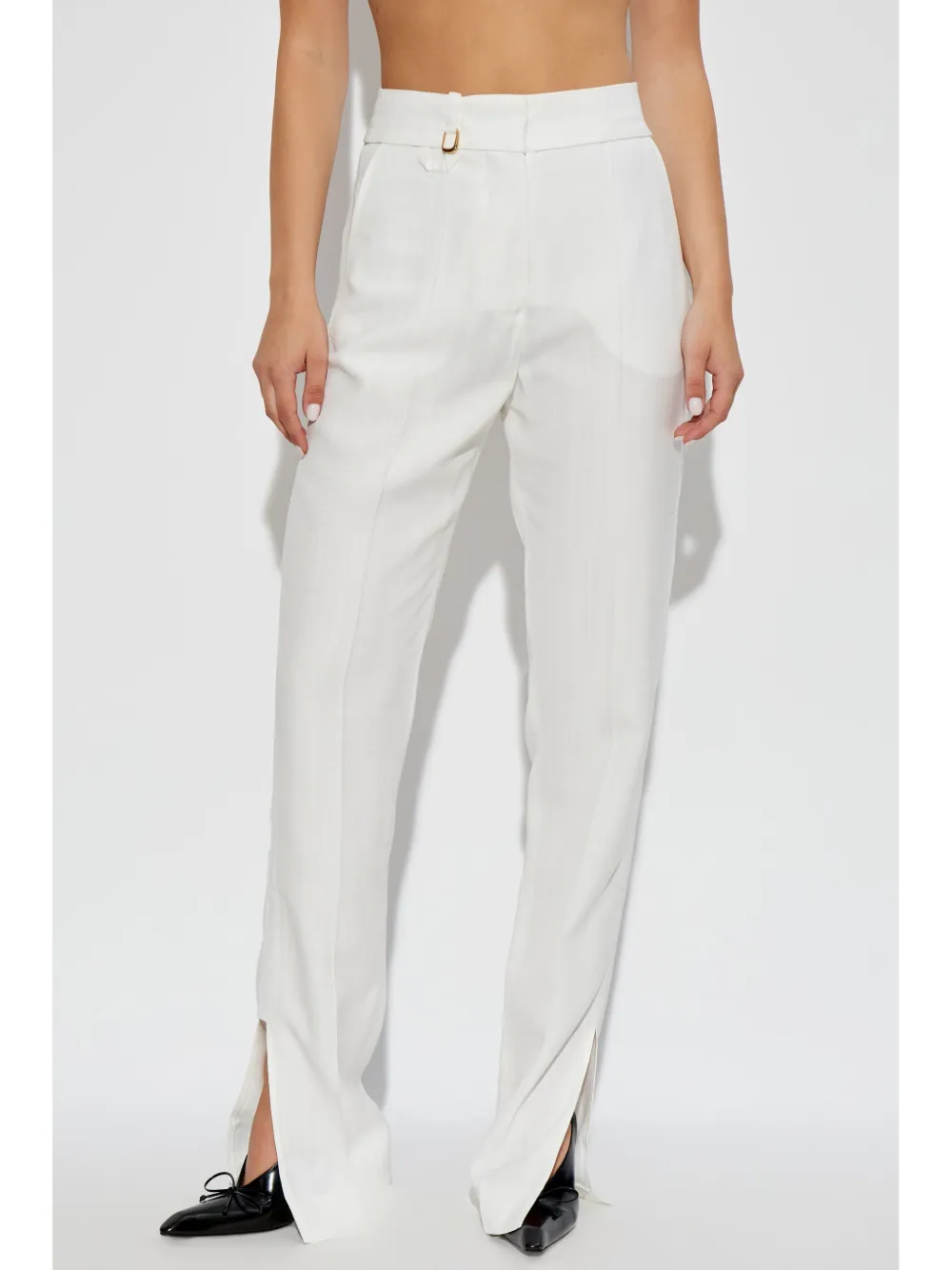 Where to buy discounted products Jacquemus charm-detail trousers Women
