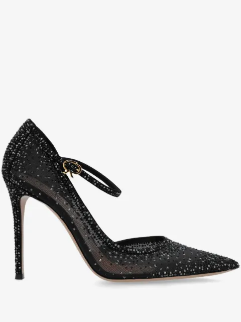 Gianvito Rossi 115mm crystal-embellished pumps