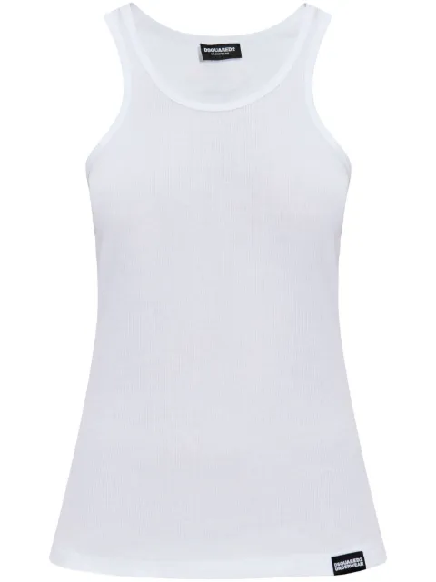 DSQUARED2 logo-patch tank top Women