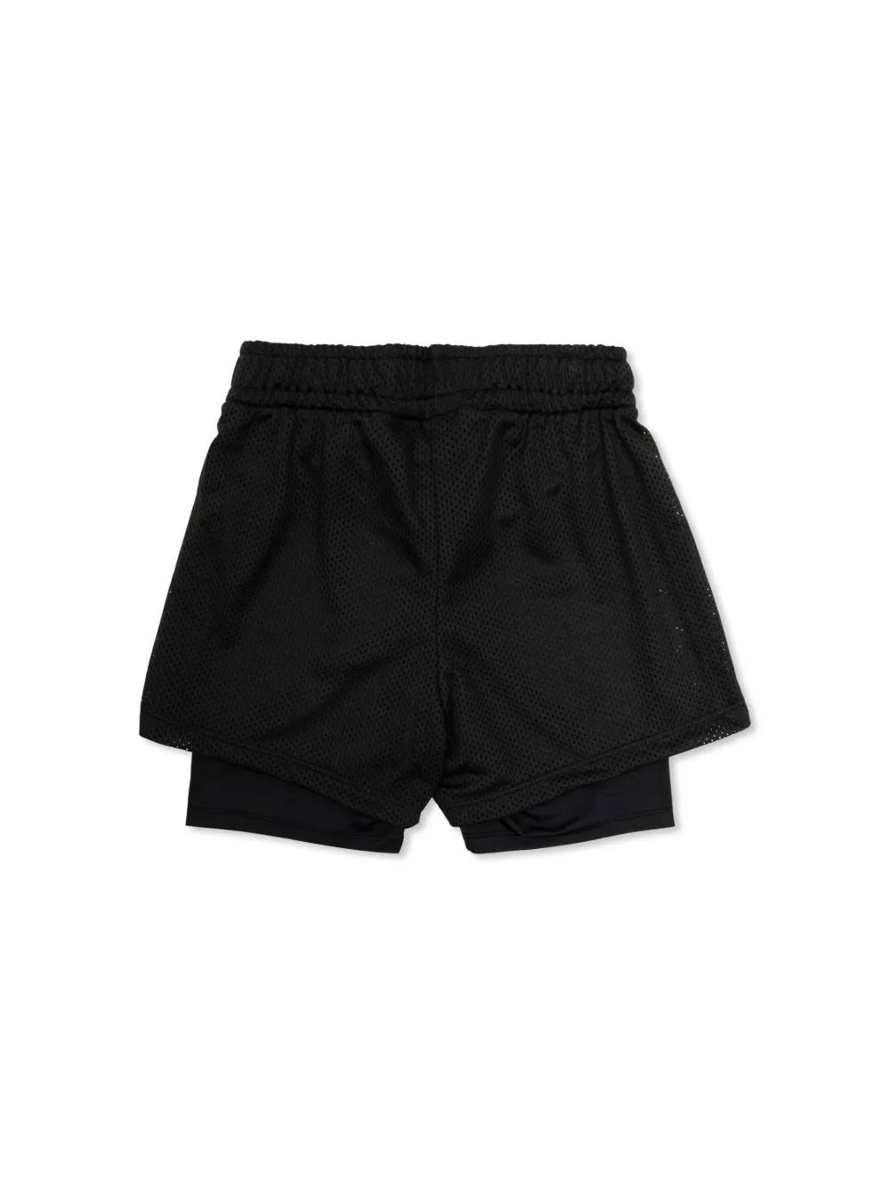 Mini Rodini logo-print shorts - Zwart