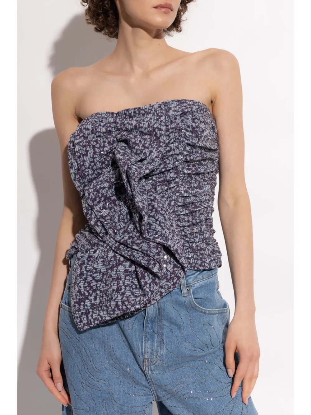 Affordable ROTATE BIRGER CHRISTENSEN ruched strapless top Women