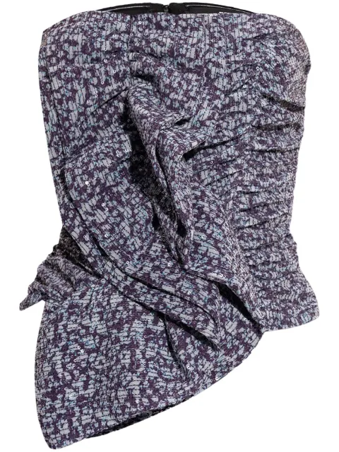 ROTATE BIRGER CHRISTENSEN ruched strapless top