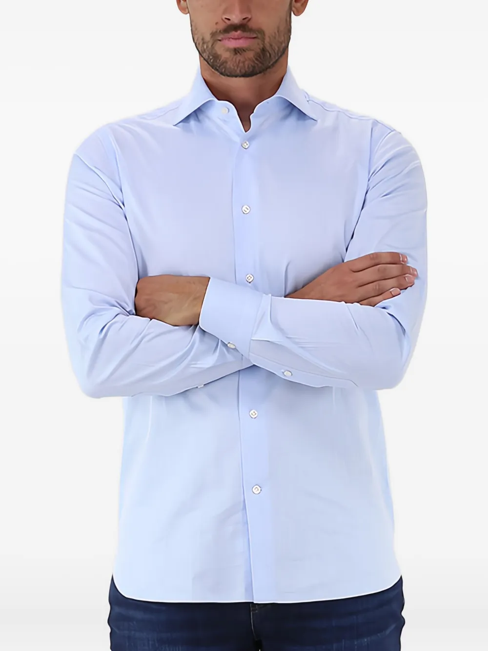 BORRIELLO NAPOLI button-up shirt | Blue | Image 1