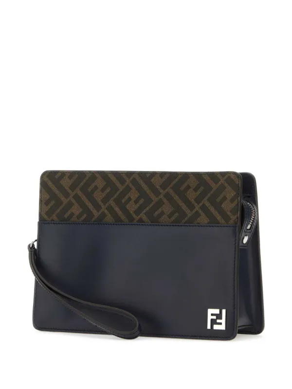 FENDI Standing Clutch Bag Brown FARFETCH IE