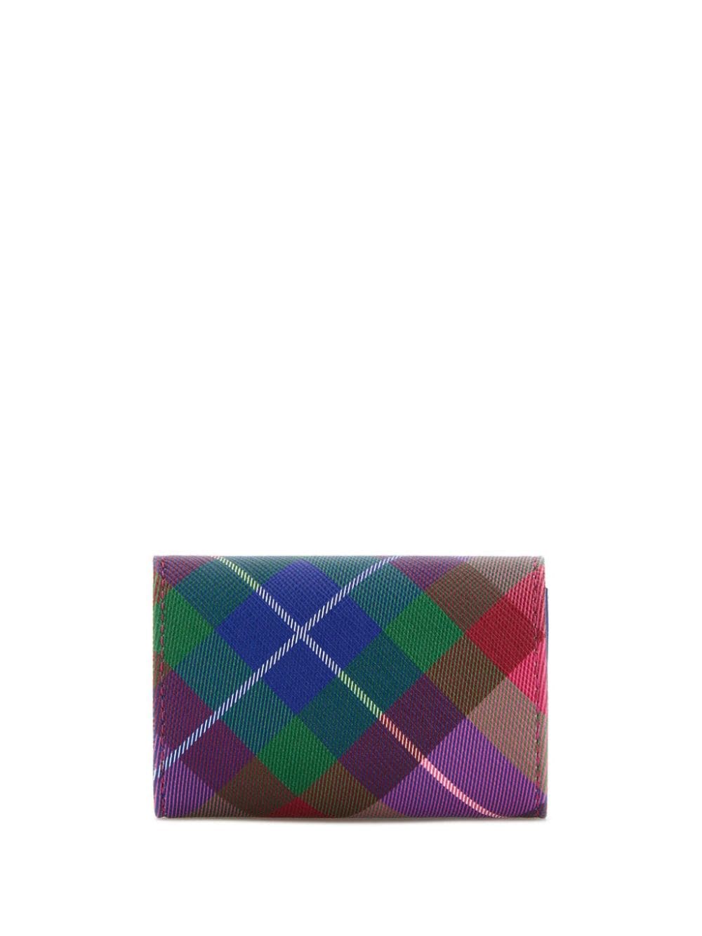 Vivienne Westwood tartan envelope wallet - Roze