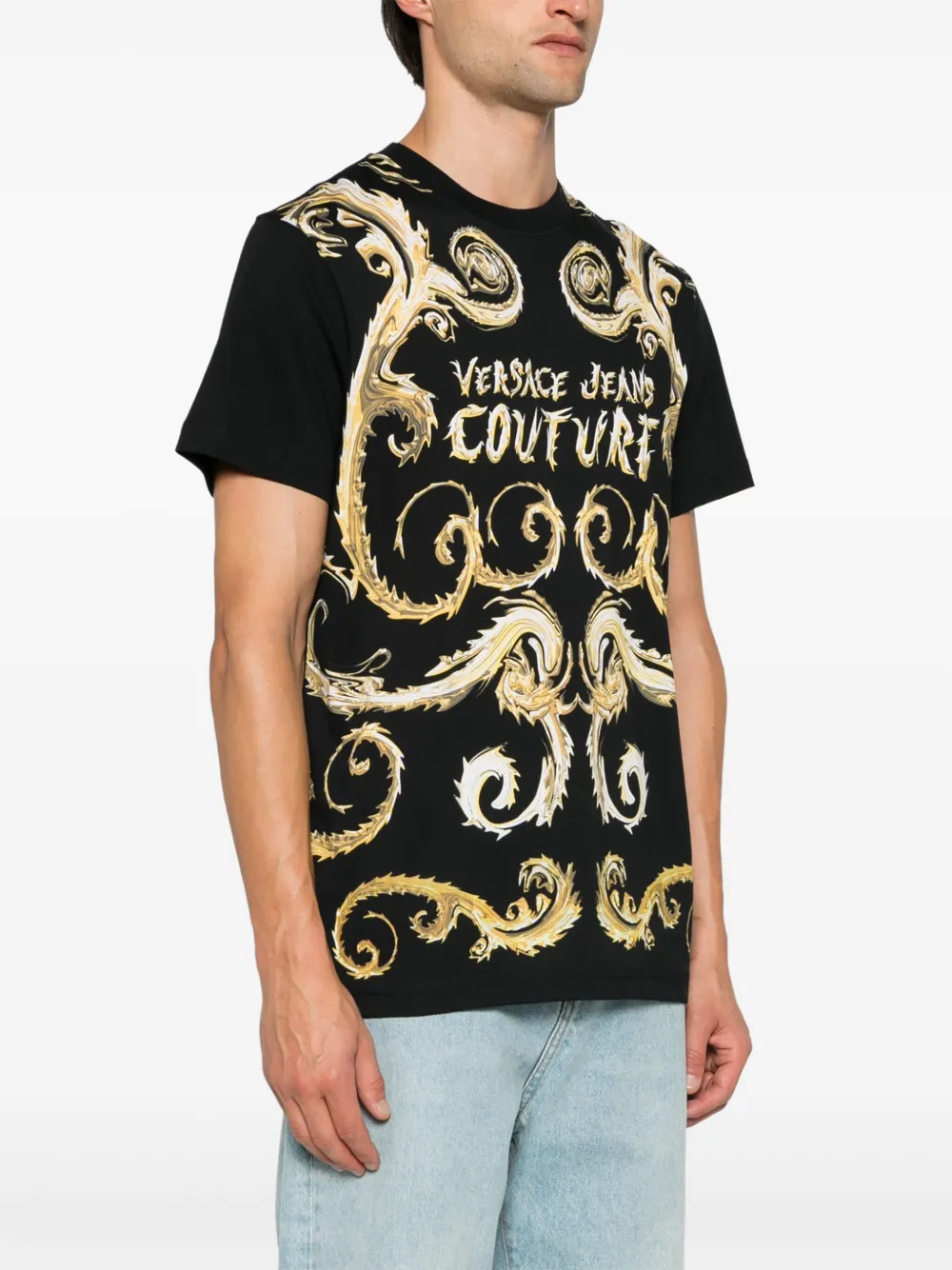 VERSACE JEANS COUTURE CHROMO COUTURE T-SHIRT 