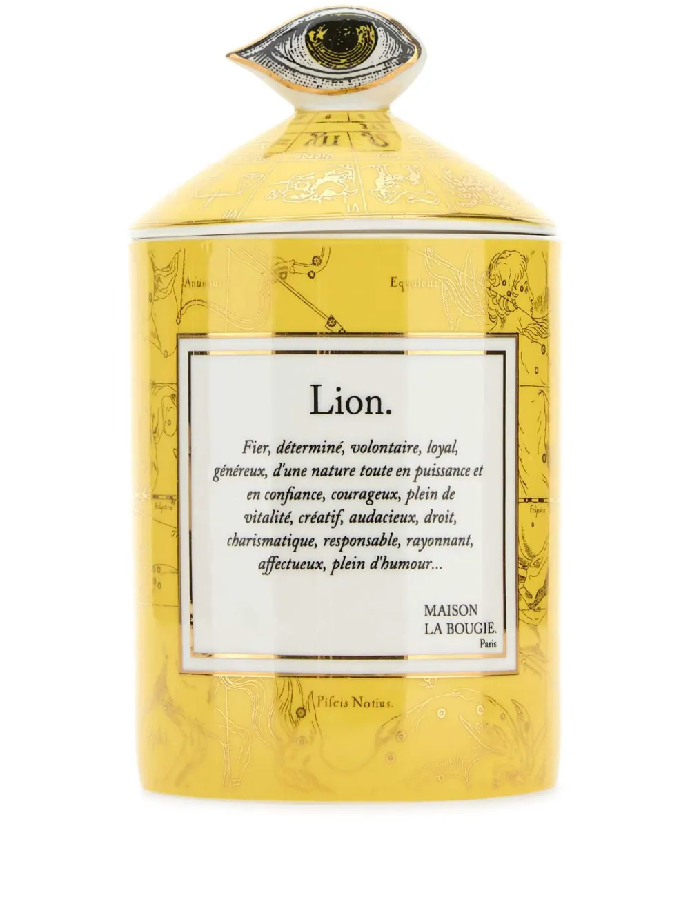 Maison La Bougie Lion アロマキャンドル - イエロー Maison La Bougie Lion アロマキャンドル - イエロー