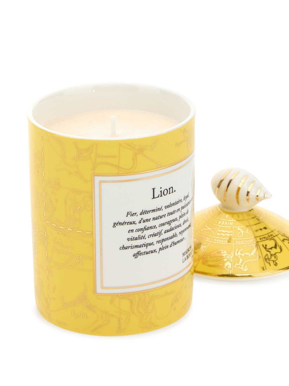 Maison La Bougie Lion scented candle - Geel