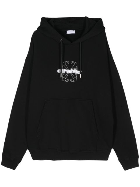 Off-White flock-arrow skate hoodie Men