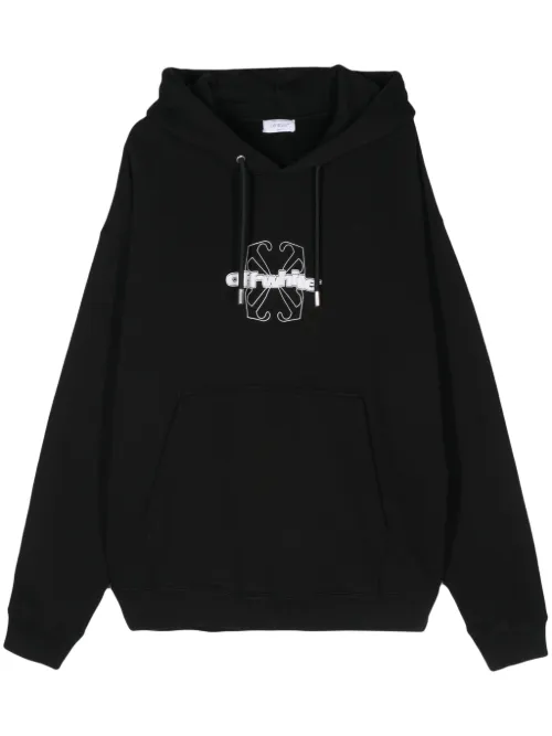 Hoodie à logo floqué - Off-White - Modalova