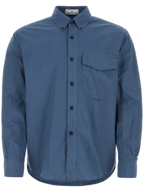 Stone Island camisa de popelina Air Force