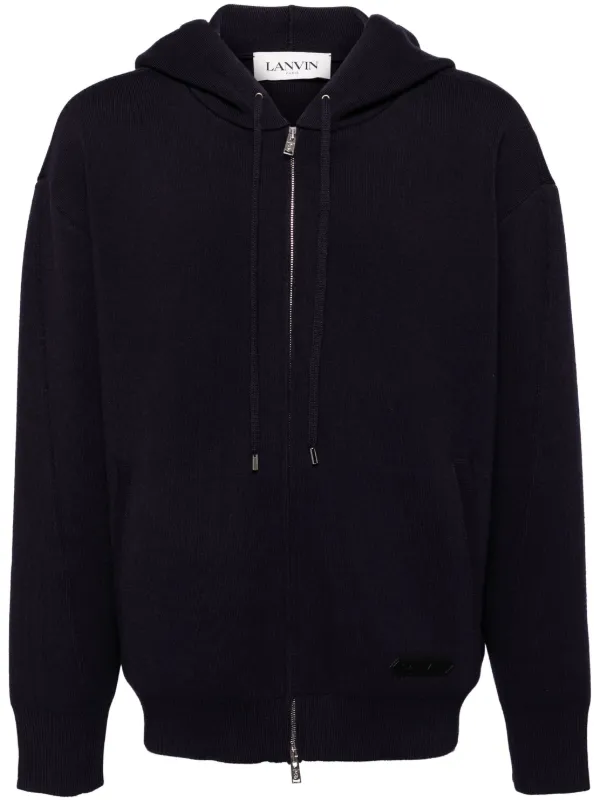 LANVIN｜HOOD/ZIP-UP (RM-HO0009J199-A2310) Lanvin zip-up Hooded Jacket | Black | FARFETCH