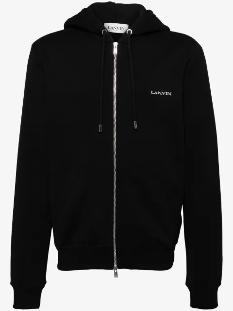 Lanvin hoodie con cierre y estampado de archivo
