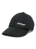 Off-White logo-lettering baseball cap - Black