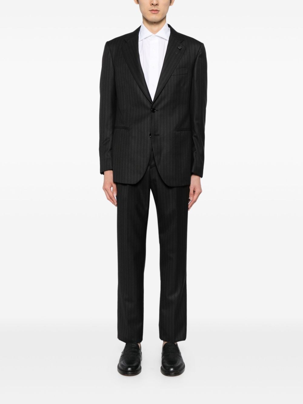 Shop Lardini Feeling Suit In Grey