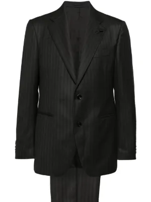 Giorgio Armani ウールスーツ | グレー | FARFETCH JP