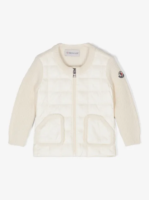 Moncler Enfant Cardigan mit Einsätzen