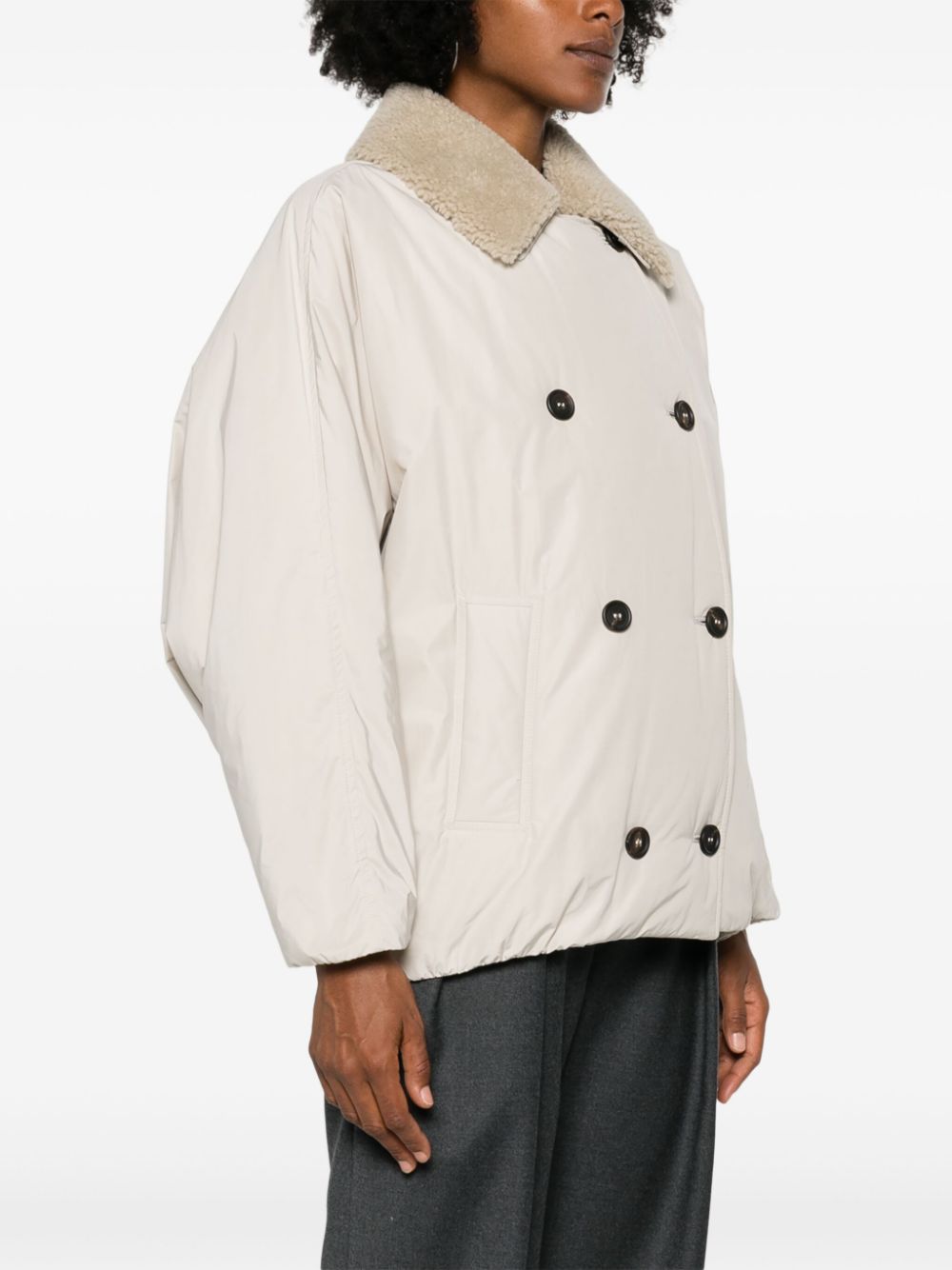 Where to buy discounted products Brunello Cucinelli double-breasted jacket Women