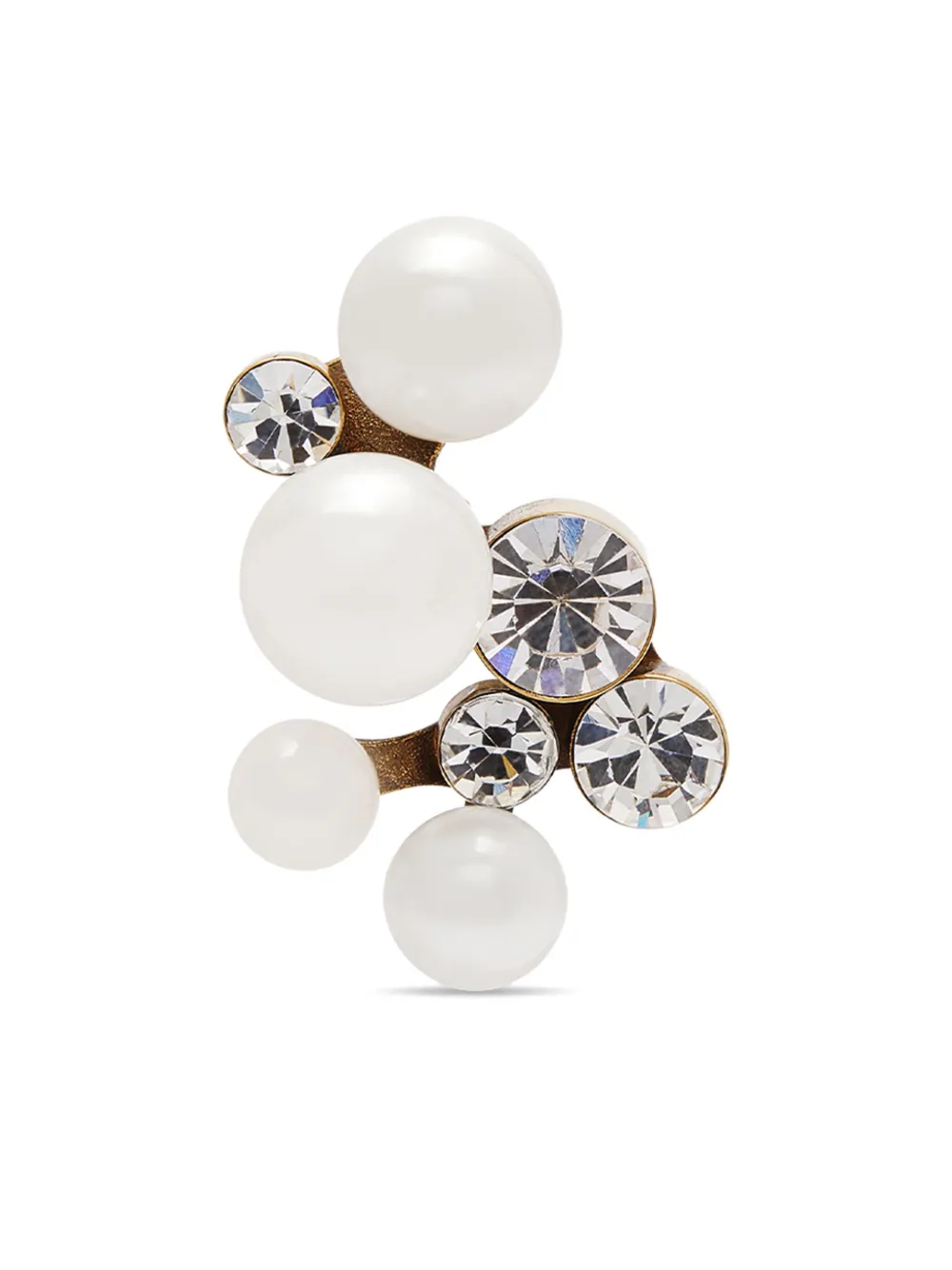 DRIES VAN NOTEN Messing ring met versiering - Goud