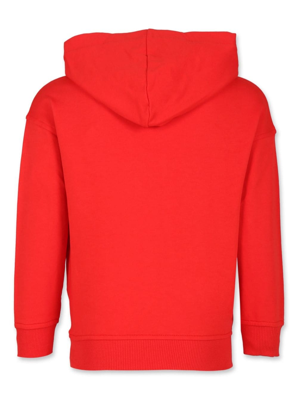 Moschino Kids Teddy Bear-print cotton hood - Rood