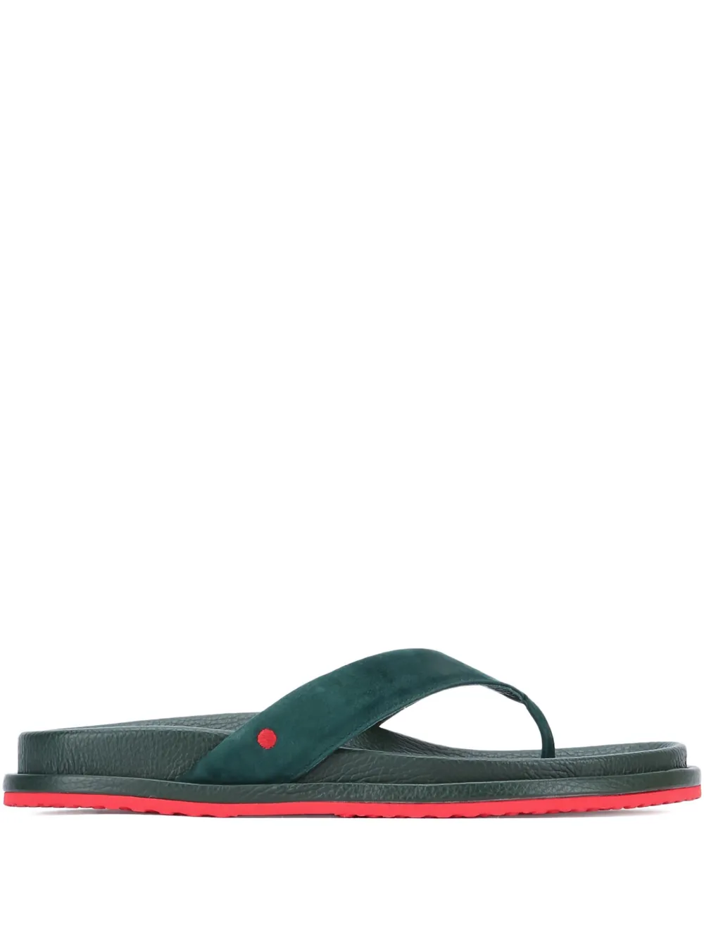 suede thong-strap sandals