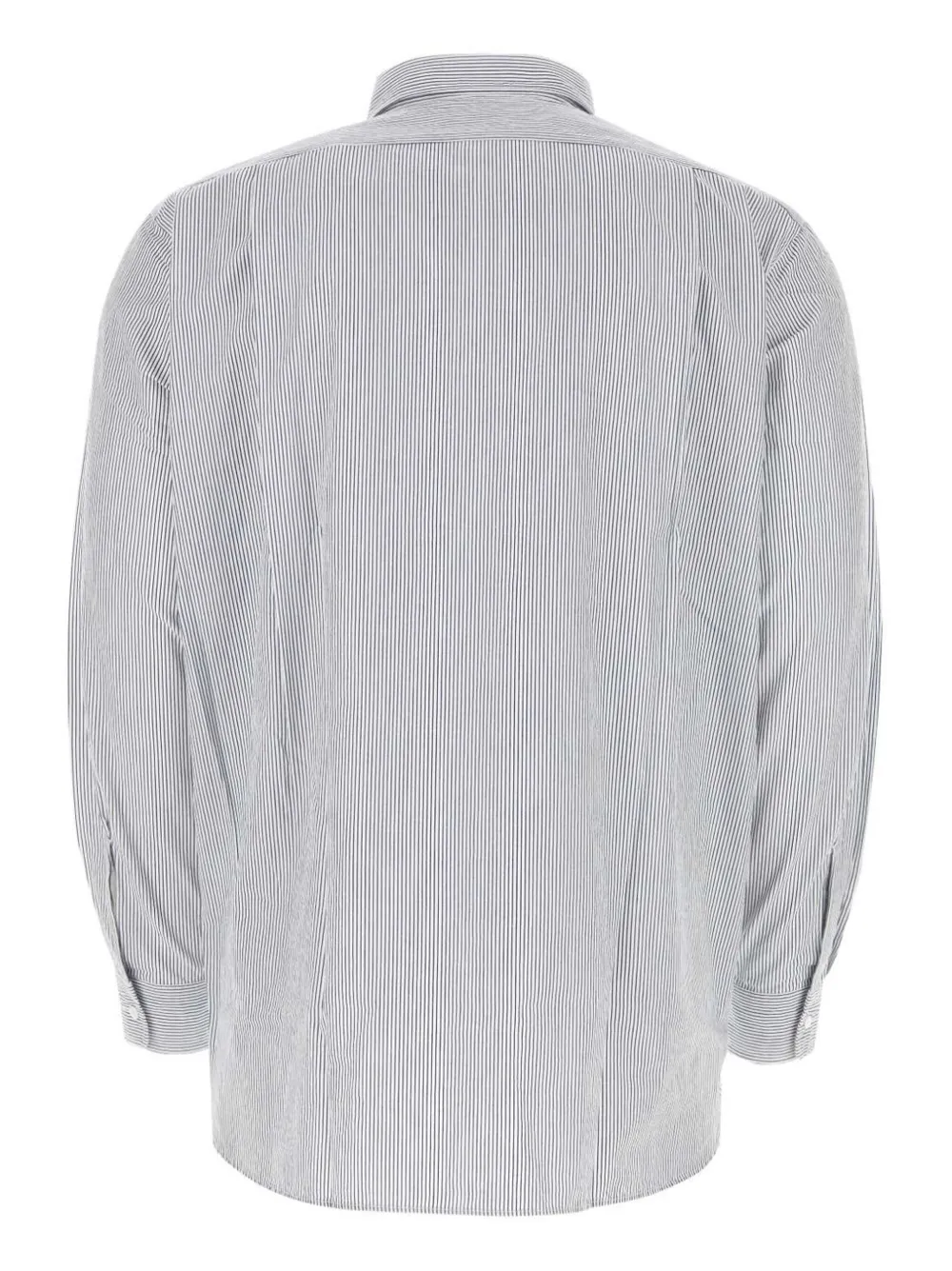 Nanamica logo-embroidered cotton-blend shirt - Blauw