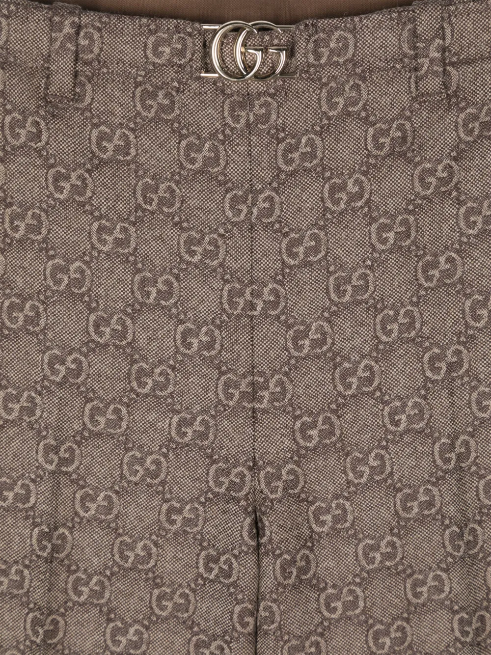 Gucci Kids GG Supreme broek met patroon Bruin