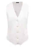 Kiton linen waistcoat - White