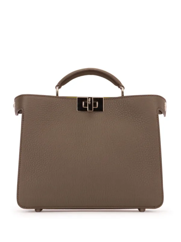 FENDI Peekaboo Tote Bag Brown FARFETCH IE