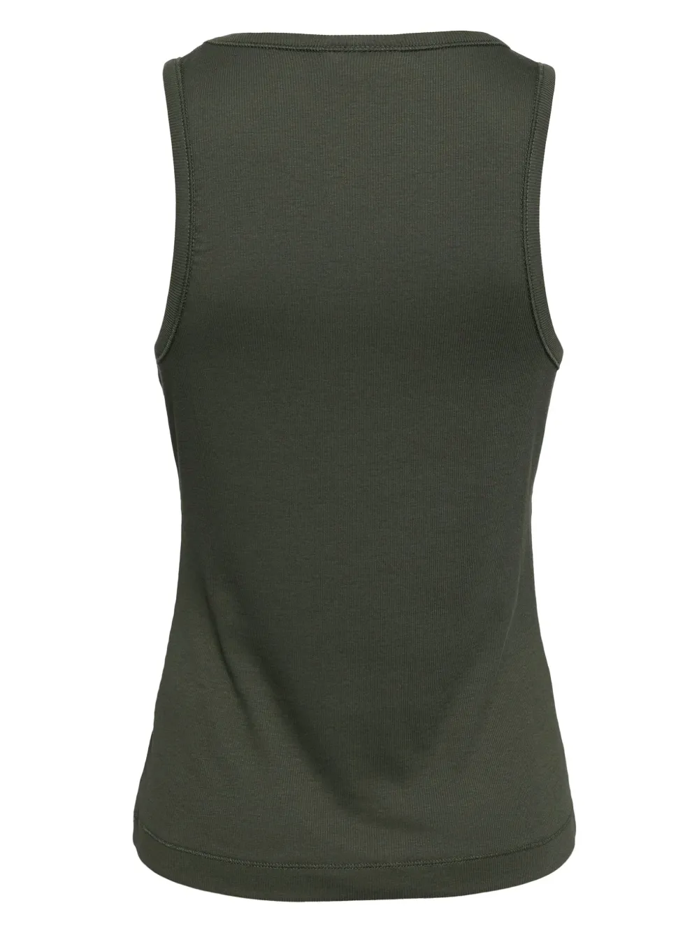 GANNI Tanktop met geborduurd logo - Groen