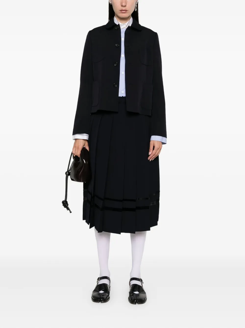 Comme Des Garçons Girl peter-pan collar pocket cardigan | Cardigans | Image 2