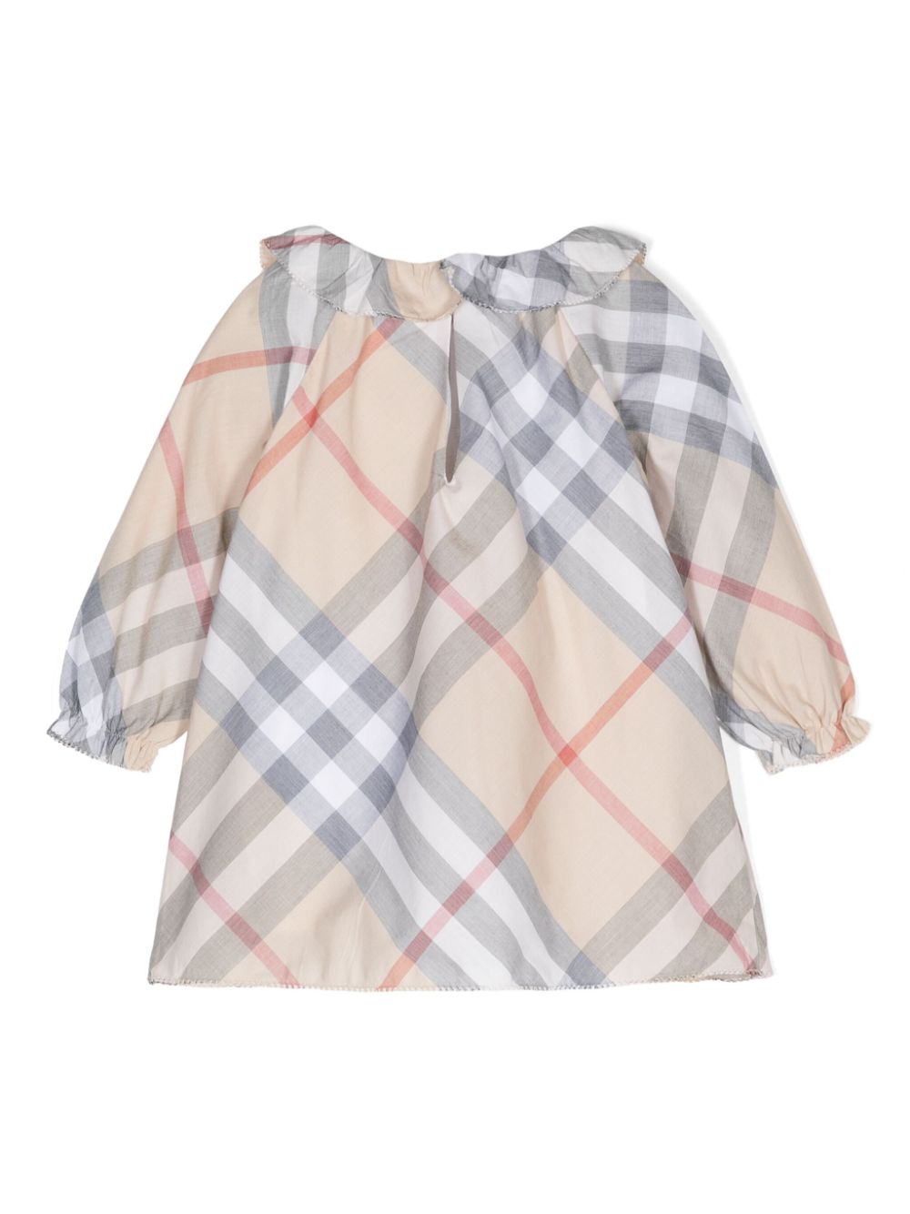 Burberry Kids Geruite jurk - Beige